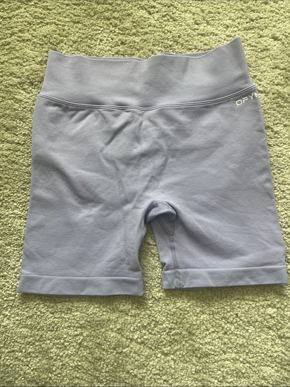 DFYNT High-Rise Lavender Athletic Bike Shorts